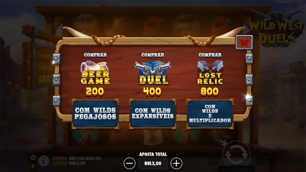 Wild West Duels Bônus.